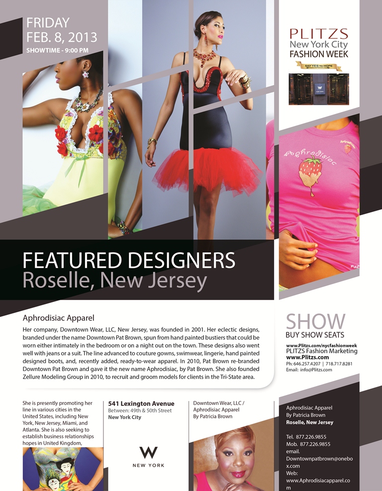 Aphrodisiac Apparel By Pat Brown Roselle New Jersey Show Time