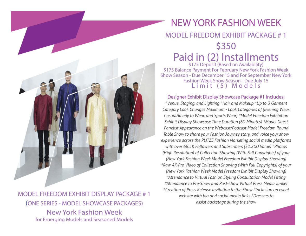 Model Freedom Exhibit Packages for Fashion Week in New York - PLITZS ...