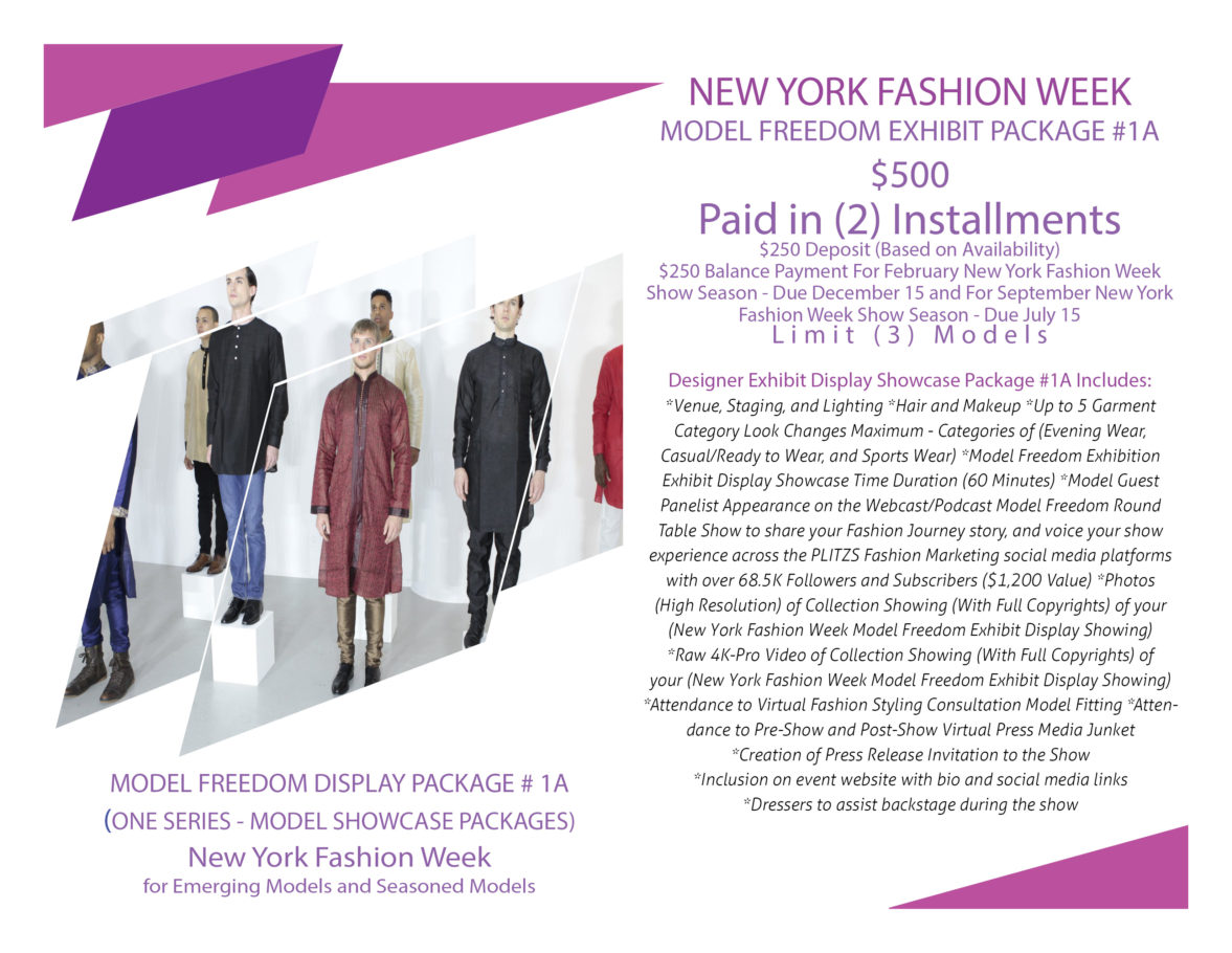 Model Freedom Exhibit Packages for Fashion Week in New York - PLITZS ...